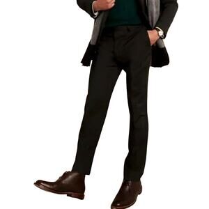 NEW! Banana Republic 36x30 Marzotto Italian Wool Dress Pants Standard Fit Black